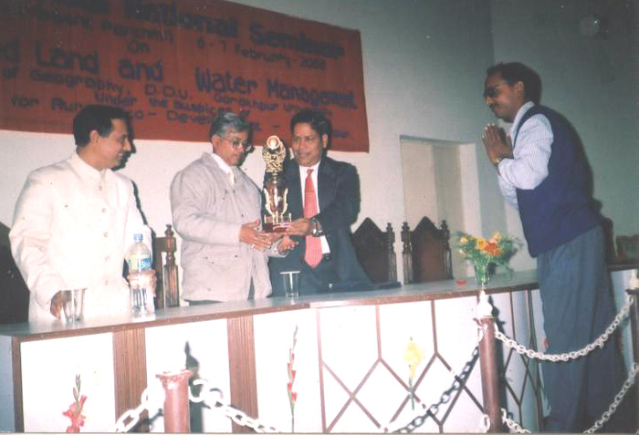 Dr. K.N. Singh, Prof. O.P. Singh and Prof. S.B. Singh in Valedictory function of seminar